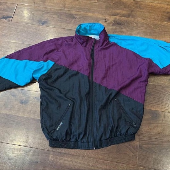 90’s men’s tri colour wind breaker by typhoon - Picture 3 of 9